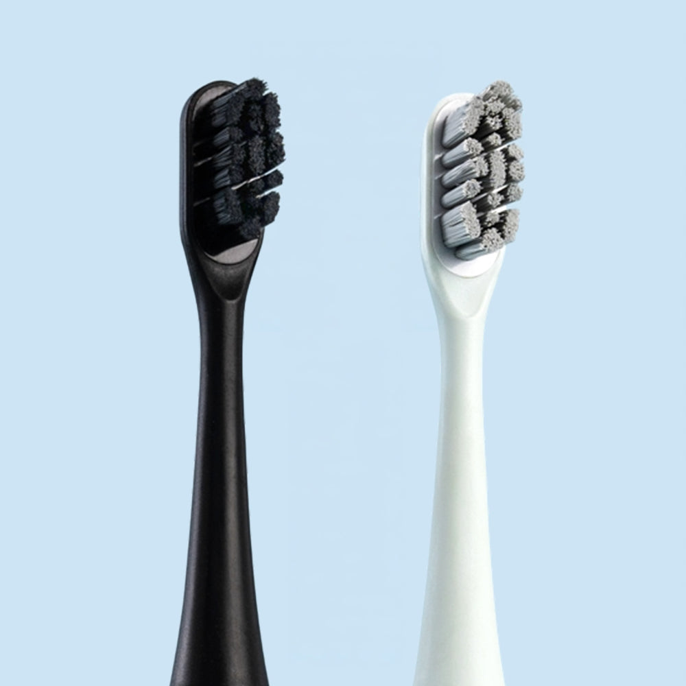 SmilePro soniska borsthuvuden i Satin Black och Soft Mint